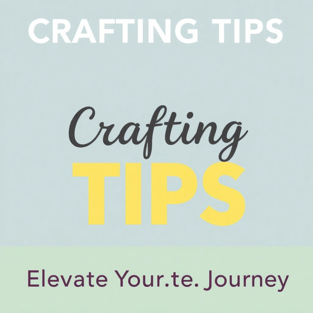 Crafting Tips: Elevate Your Creative Journey